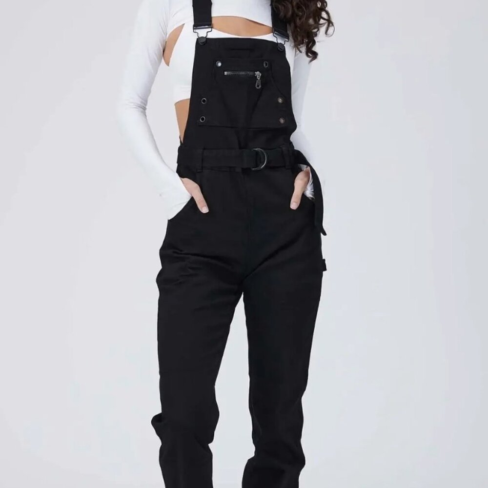 Buffbunny Over It Alls - Black - L / Tall